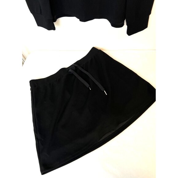 Casly Lamiit Two Piece Set Skort Jacket Tracksuit Matching Set Lounge Tennis Bla - Picture 10 of 12